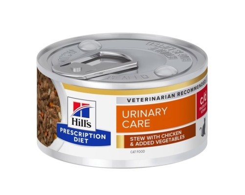 Hill's Prescription Diet Feline c/d Multicare Stress estofat amb pollastre i verdures (llauna) 82g