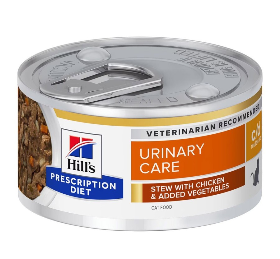 Hill's Prescription Diet Feline c/d Multicare estofado con pollo y verduras 82g
