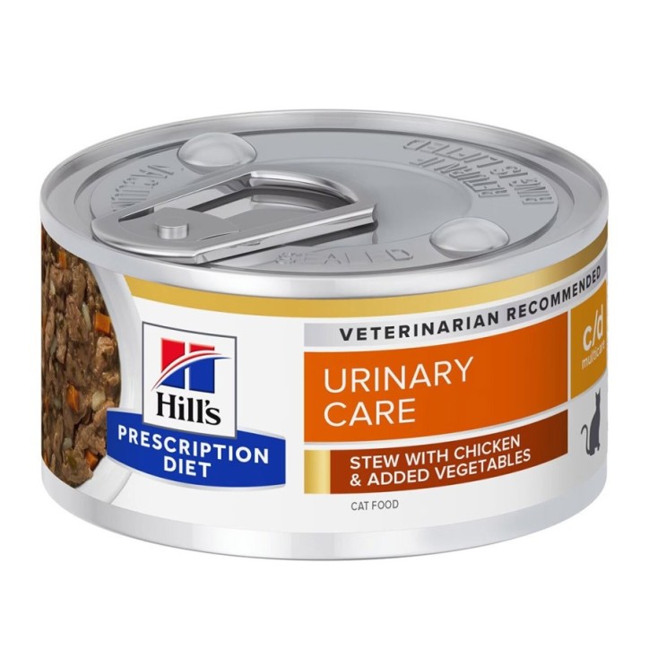 Hill's Prescription Diet Feline c/d Multicare estofado con pollo y verduras 82g