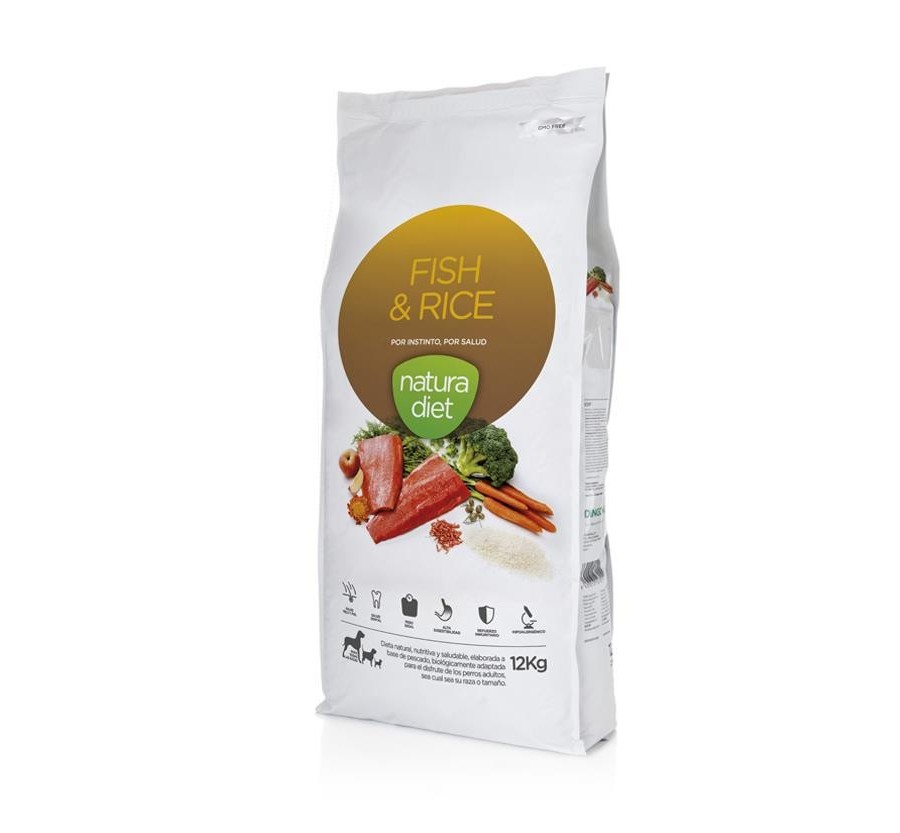 Natura Diet Fish & Rice 12 Kg