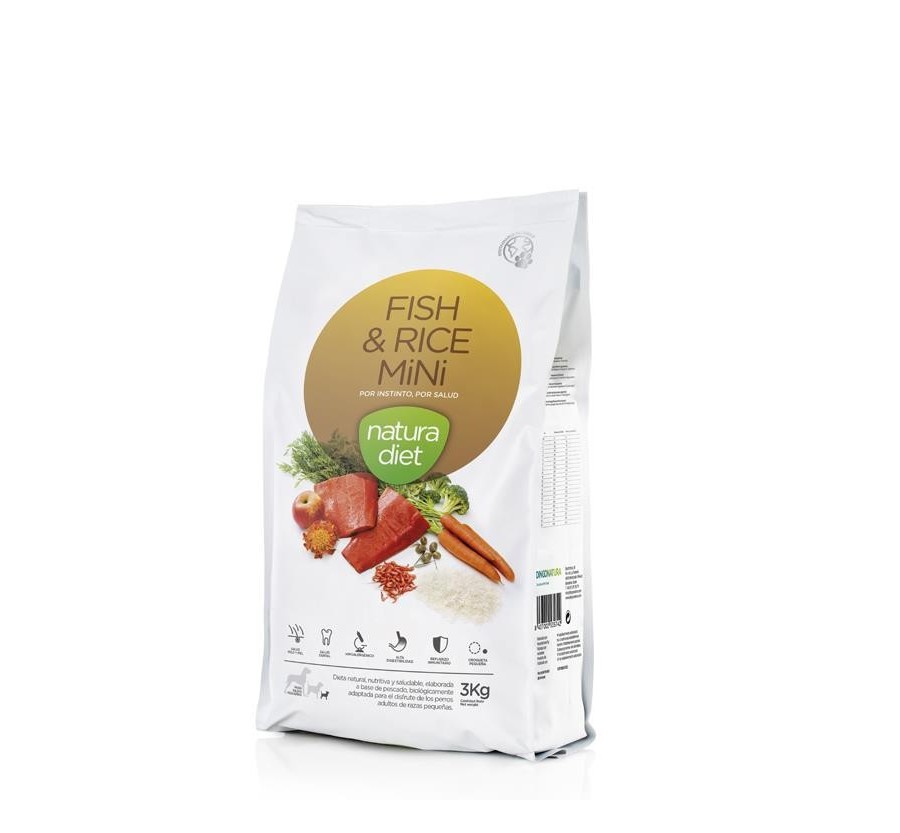 Natura Diet Fish & Rice Mini 3 Kg