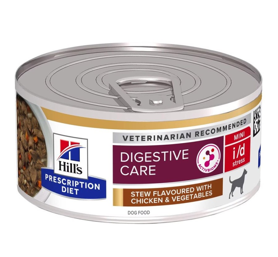 Hill's Prescription Diet Canine i/d Stress Mini estofat amb sabor a pollastre i verdures (llauna) 156g