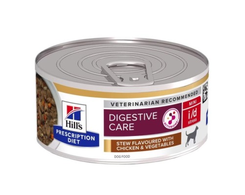 Hill's Prescription Diet Canine i/d Stress Mini estofat amb sabor a pollastre i verdures (llauna) 156g