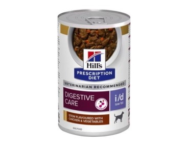 Hill's Prescription Diet Canine i/d Low Fat estofat amb sabor a pollastre i verdures (llauna) 354g