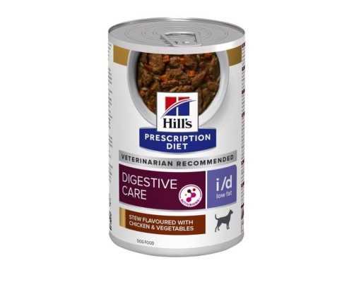 Hill's Prescription Diet Canine i/d Low Fat estofat amb sabor a pollastre i verdures (llauna) 354g