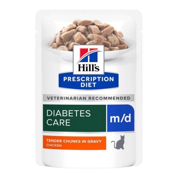 Hill's Prescription Diet Feline m/d (bossetes) 12x85g