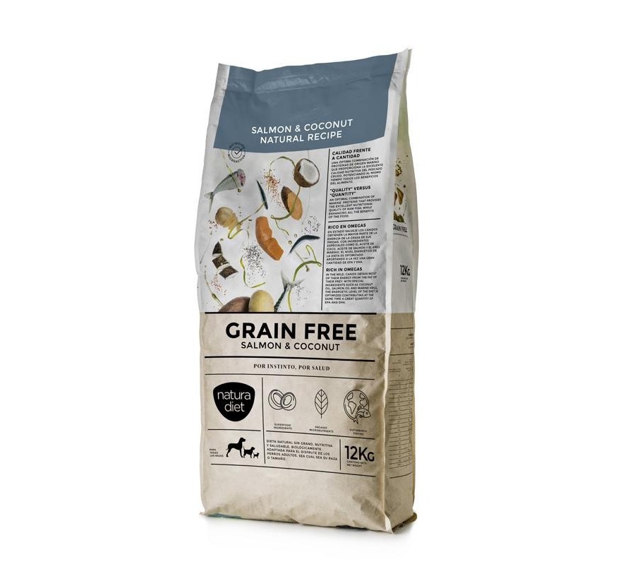 Natura Diet Grain Free Salmon & Coconut 12 Kg