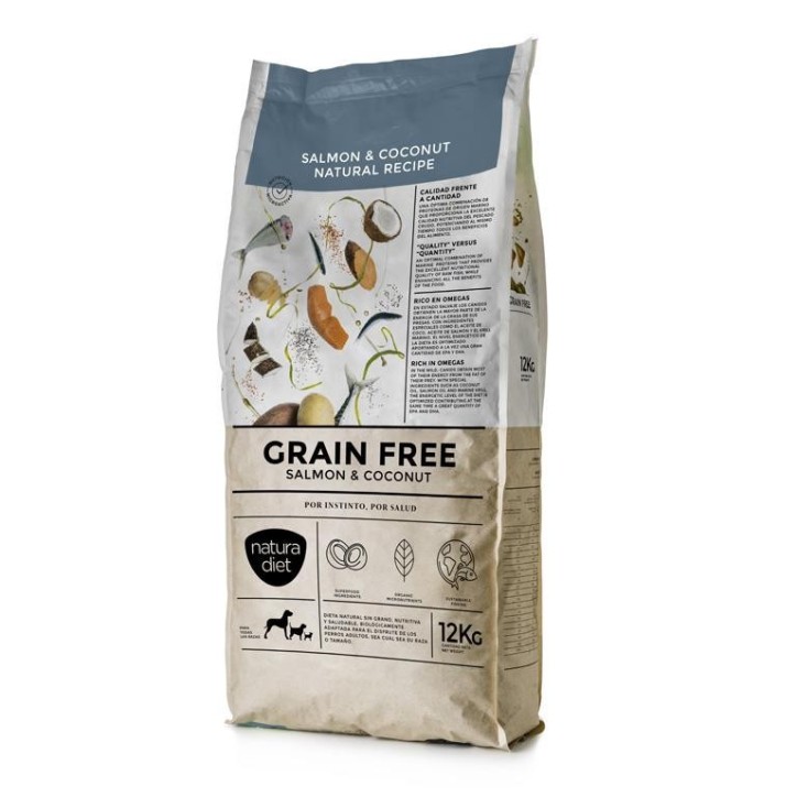 Natura Diet Grain Free Salmon & Coconut 12 Kg