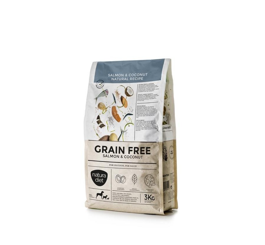 Natura Diet Grain Free Salmon & Coconut 3 Kg