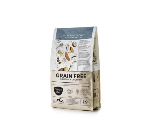 Natura Diet Grain Free Salmon & Coconut 3 Kg