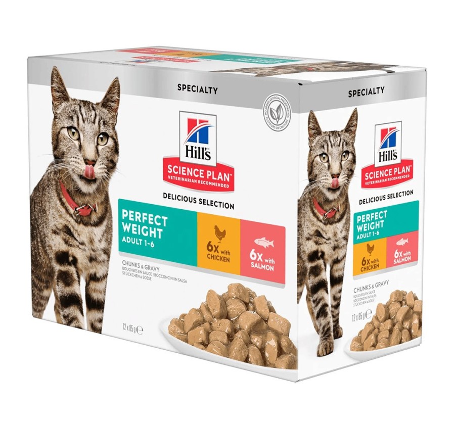 Hill's Science Plan Feline Adult Perfect Weight Pollo & salmón 85g