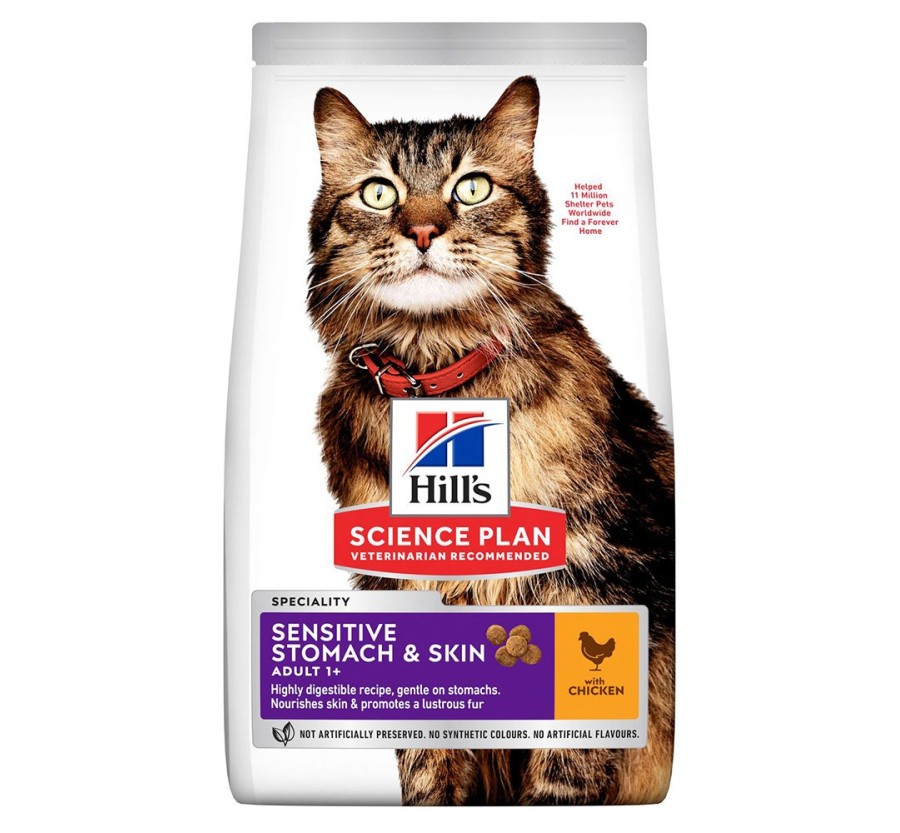Hill's Science Plan Feline Adult Sensitive Stomach & Skin Pollo 1.5kg