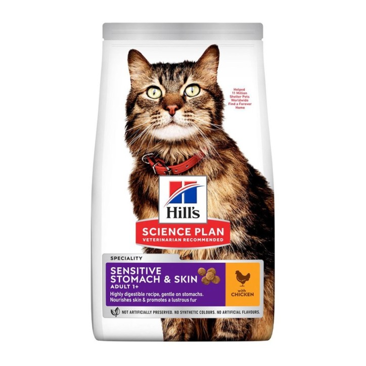 Hill's Science Plan Feline Adult Sensitive Stomach & Skin Pollo 1.5kg
