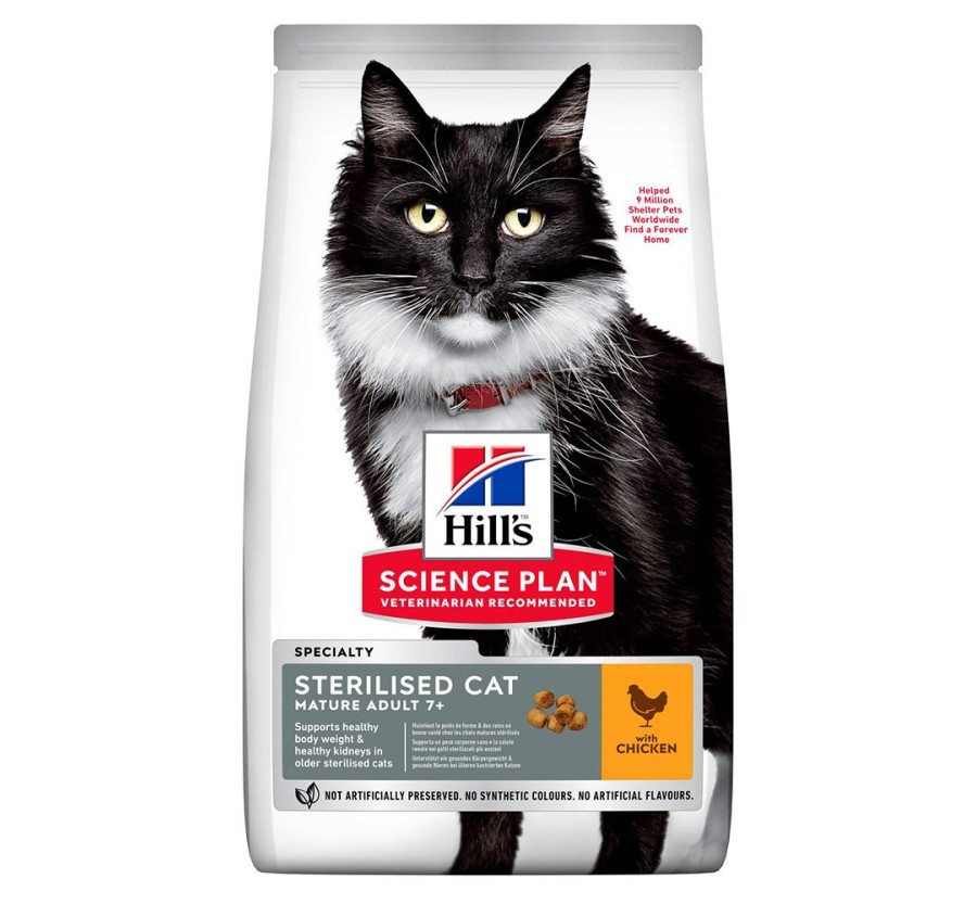 Hill's Science Plan Feline Mature Adult 7+ Sterilised Cat Pollo 1.5kg