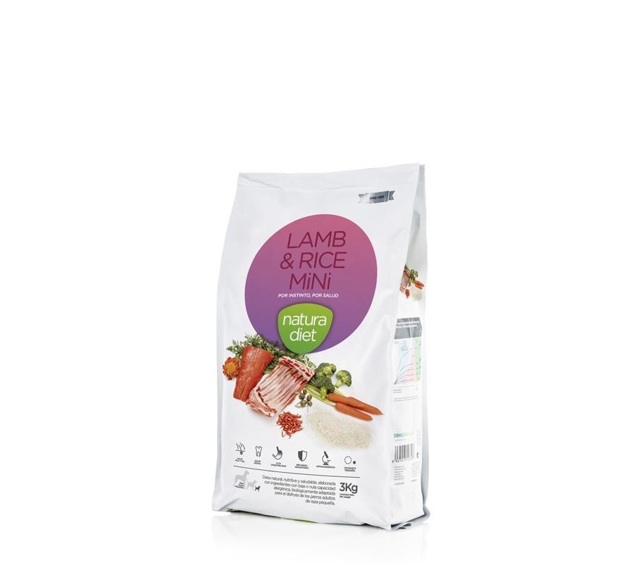 Natura Diet Lamb & Rice Mini 3 Kg