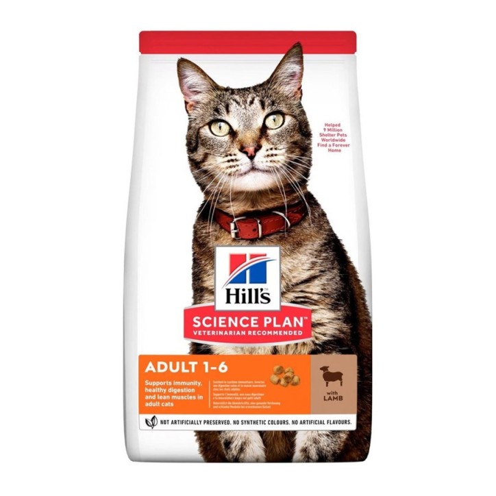 Hill's Science Plan Feline Adult Cordero & Arroz 10kg