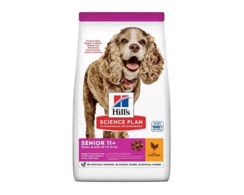 Hill's Science Plan Canine Senior 11+ Small & Miniature pollastre 1.5kg