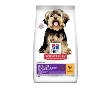 Hill's Science Plan Canine Adult Sensitive Stomach & Skin Small & Mini pollastre 1.5kg