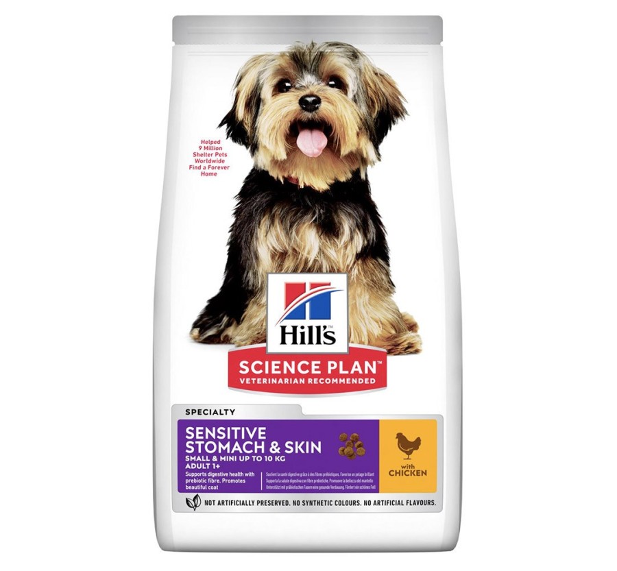 Hill's Science Plan Canine Adult Sensitive Stomach & Skin Small & Mini pollastre 1.5kg