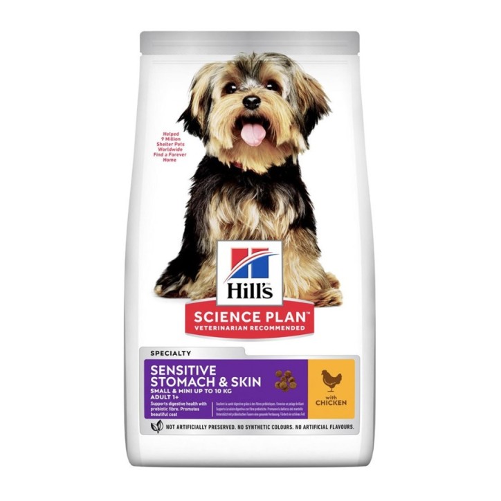 Hill's Science Plan Canine Adult Sensitive Stomach & Skin Small & Mini pollastre 1.5kg