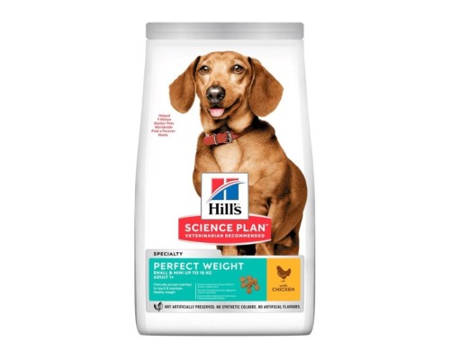 Hill's Science Plan Canine Adult Perfect Weight Small & Mini pollastre 6kg