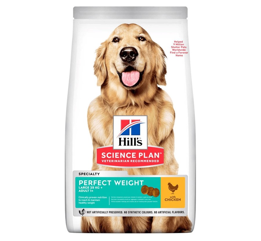 Hill's Science Plan Canine Adult Perfect Weight Large Breed pollastre 12kg