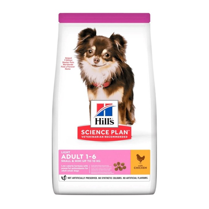 Hill's Science Plan Canine Adult Light Small & Mini pollastre 6kg