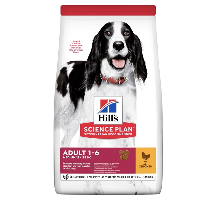 Hill's Science Plan Canine Adult Medium pollastre 14kg