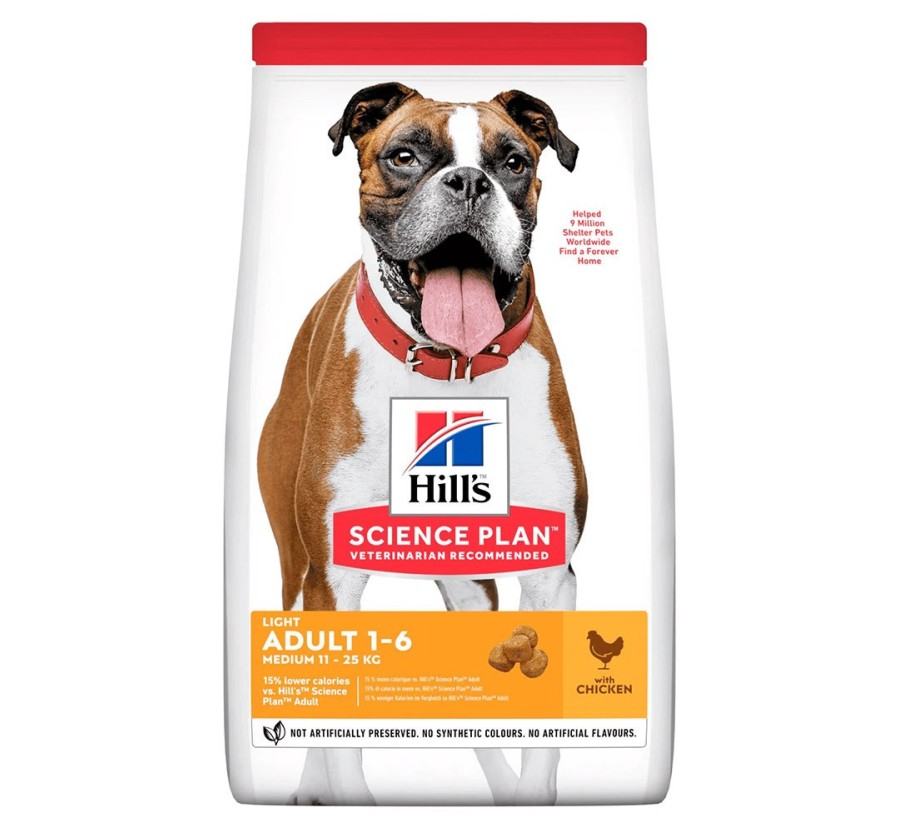 Hill's Science Plan Canine Adult Light Medium pollastre 14kg