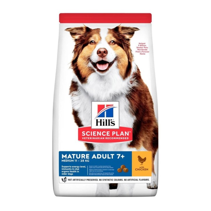 Hill's Science Plan Canine Mature Adult 7+ Medium pollastre 14kg