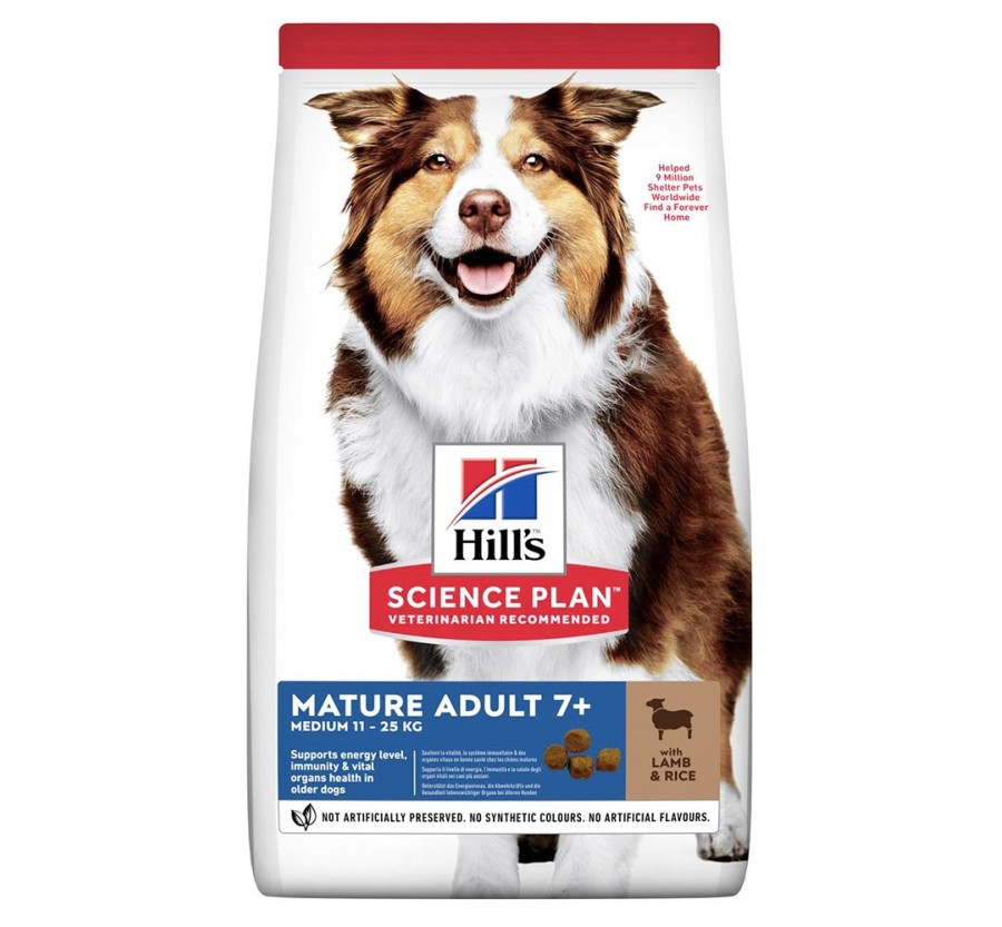 Hill's Science Plan Canine Mature Adult 7+ Medium Xai & àrros 14kg