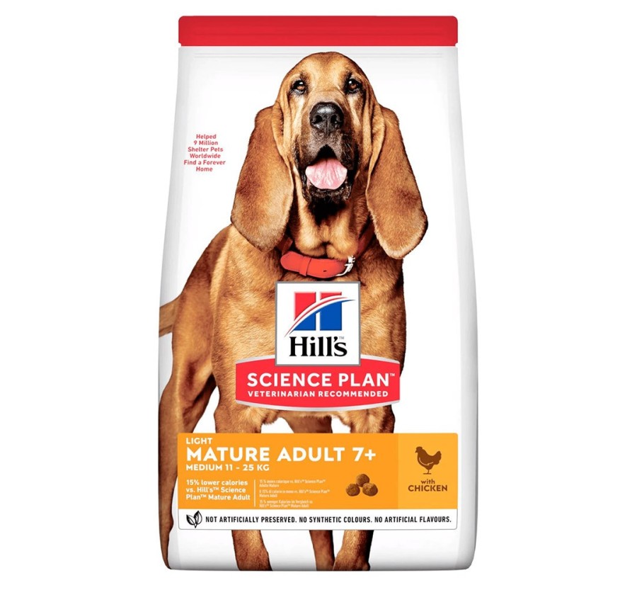 Hill's Science Plan Canine Mature Adult 7+ Light Medium pollastre 14kg