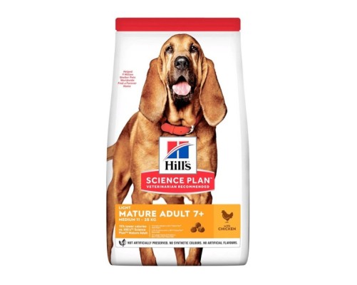 Hill's Science Plan Canine Mature Adult 7+ Light Medium pollastre 14kg