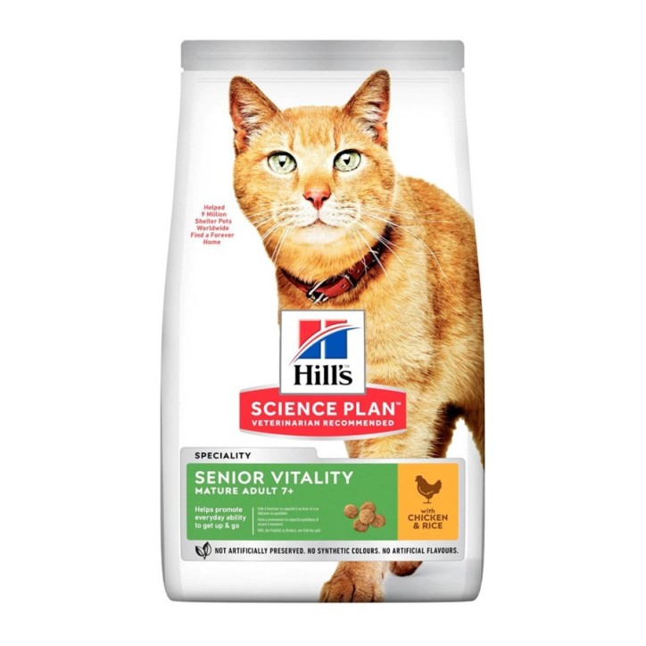 Hill's Science Plan Feline Adult 7+ Senior Vitality Pollo 1.5kg