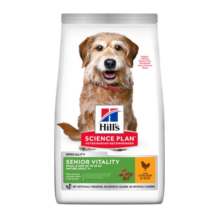 Hill's Science Plan Canine Mature Adult 7+ Senior Vitality Small & Mini pollastre 1.5kg