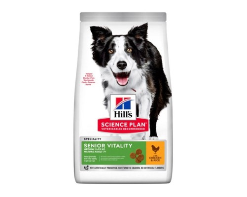 Hill's Science Plan Canine Mature Adult 7+ Senior Vitality Medium pollastre 14kg