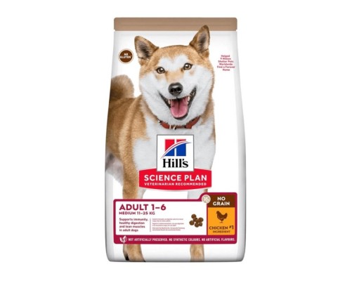 Hill's Science Plan Canine Adult Medium No Grain pollastre 2.5kg
