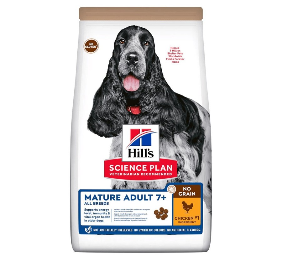 Hill's Science Plan Canine Mature Adult Medium No Grain pollastre 14kg