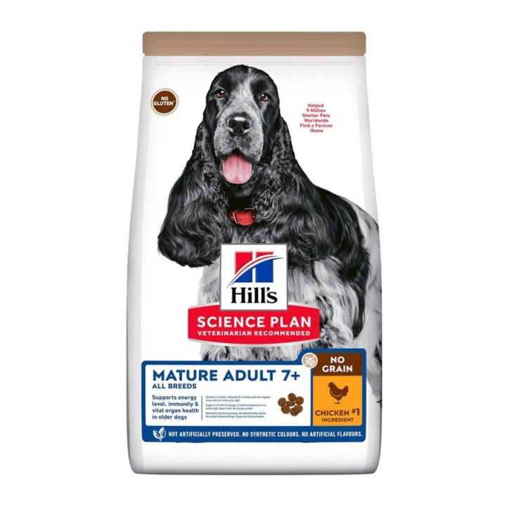 Hill's Science Plan Canine Mature Adult Medium No Grain pollastre 14kg
