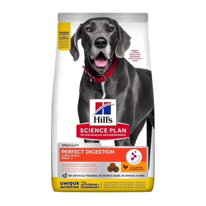 Hill's Science Plan Canine Adult Perfect Digestion Large Breed pollastre 14kg