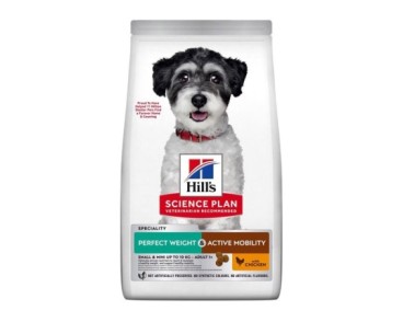 Hill's Science Plan Canine Adult Perfect Weight & Active Mobility Small & Mini pollastre 6kg