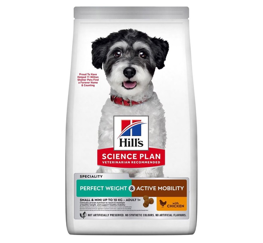 Hill's Science Plan Canine Adult Perfect Weight & Active Mobility Small & Mini pollastre 6kg