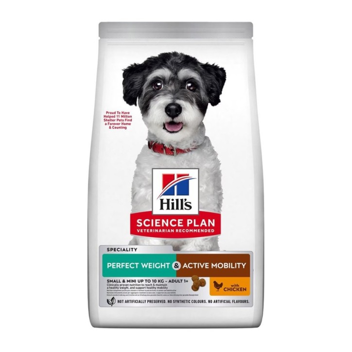 Hill's Science Plan Canine Adult Perfect Weight & Active Mobility Small & Mini pollastre 6kg