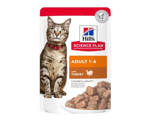 Hill's Science Plan Feline Adult Pavo (bolsitas) 12x85g