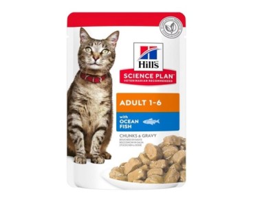 Hill's Science Plan Feline Adult Pescado azul (bolsitas) 12x85g