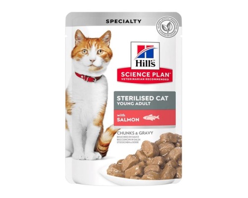 Hill's Science Plan Feline Sterilised Salm?n (bolsitas) 12x85g