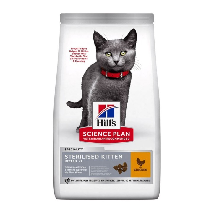 Hill's Science Plan Feline Sterilised Kitten pollastre 3kg