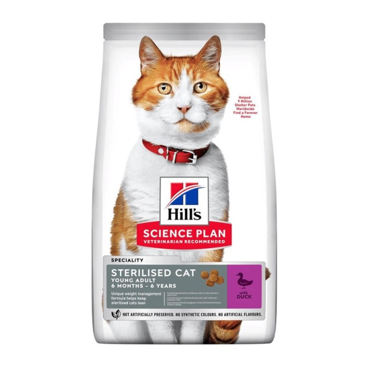 Hill's Science Plan Feline Adult Sterilised Cat Pato 7kg