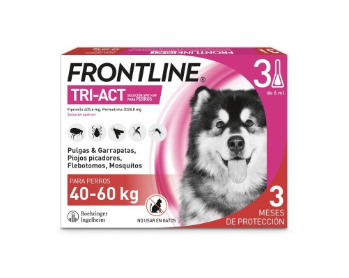 Frontline Tri-Act 3 Pipetes gossos 40-60Kg