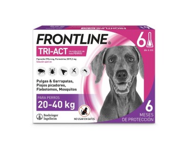 Frontline Tri-Act 6 Pipetes gossos 20-40Kg